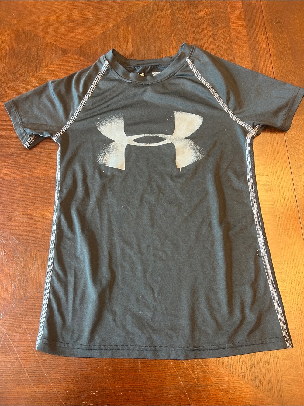 Under Armour Black Short-Sleeve Logo Performance Tee